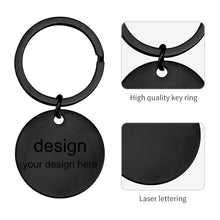 Charger l'image dans la galerie, Boucle clé en métal (5 formes au choix) porte-clés personnalisé avec texte prénom nombre