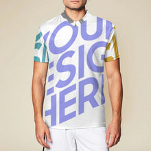 Charger l'image dans la galerie, Tee shirt maillot de football respirant à manches courtes et col en V pour hommes 3Z06 personnalisée avec photo texte motif logo (impression complète multi-images)