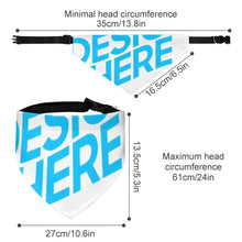 Charger l'image dans la galerie, Collier pour animaux de compagnie écharpe animal foulard triangle bandanas pour chiens chats personnalisé avec photos motif texte logo