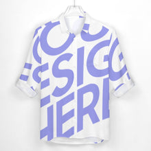Charger l'image dans la galerie, Chemise à manches longues à revers décontracté avec poches pour hommes AY007 personnalisé avec photo logo texte motif (Impression d'image unique)
