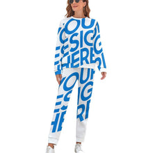 Charger l'image dans la galerie, Pull / sweat ensemble classique pour femme CT20 Personnalisé avec photo et texte (Image unique)