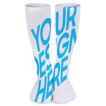 Charger l'image dans la galerie, 5 pièces chaussettes longues respirantes femme homme personnalisés avec photo logo texte motif