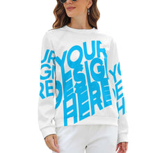 Charger l'image dans la galerie, RH Sweat-Shirts col rond raglan femme Personnalisé avec photo logo et texte (Image unique)