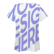 Charger l'image dans la galerie, Impression d'image unique T-shirt BBT manches courtes irreguliers personnalisé avec photo logo texte motif