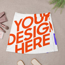 Charger l'image dans la galerie, Mini jupe jupe courte grande taille tendance femme ALQ personnalisée avec motif photo logo texte (impression des multi-images)