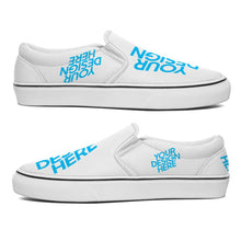 Charger l'image dans la galerie, Chaussures en toile sans lacets SLIP ON personnalisées avec photo logo motif texte (conception une image)