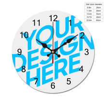 Charger l'image dans la galerie, Horloge murale vintage en bois simple personnalisée avec photo motif texte logo image