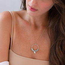 Charger l'image dans la galerie, Collier Ring Boule Diamant Etoile X0022 gravure personnalisé avec prénom