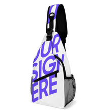 Charger l'image dans la galerie, Sac à bandoulière unisexe sac de poitrine personnalisé avec photo texte prénom