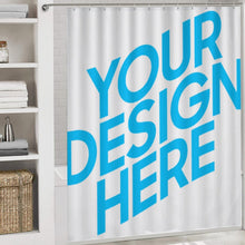 Charger l'image dans la galerie, Ensemble de tapis de salle de bain 4 pièces, Rideau de douche / Tapis / Tapis de sol pour salle de bain en forme de U / Couverture de couvercle de toilette personnalisé avec photo logo texte motif