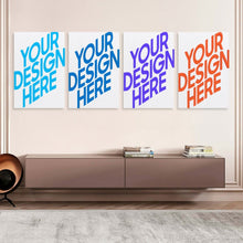 Charger l'image dans la galerie, Peinture suspendue Version verticale 2:3 GY0903489 Personnalisé (Quatre panneaux avec différentes conceptions d'image)