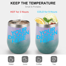 Charger l'image dans la galerie, JJ0520061 Coupe à vin en acier inoxydable à personnaliser avec votre image, texte ou logo