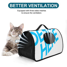 Charger l'image dans la galerie, Sac à main portable pour animaux de compagnie 45X26X23.5cm personnalisé avec photo texte prénom
