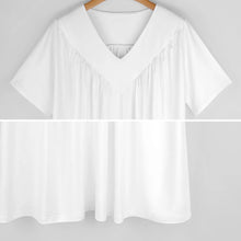 Charger l'image dans la galerie, Impression des multi-images T-shirt à manches courtes à col en V femme BDT personnalisé avec photo logo texte motif