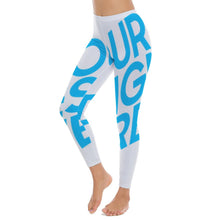 Charger l'image dans la galerie, Pantalon legging de yoga taille haute SY010 pour femme personnalisé avec photo image ou texte