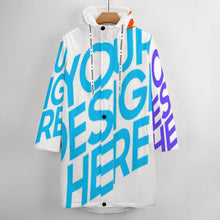 Charger l'image dans la galerie, Impression des multi-images trench-coat polaire long grande taille femme A677 personnalisé avec image motif logo texte