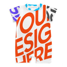 Charger l'image dans la galerie, Baby romper PLR unisexe combinaison body à manches courtes personnalisée avec prénom motif texte (conception multi-images)