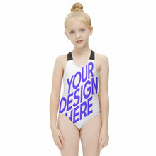 Charger l'image dans la galerie, Maillot de bain mode fille NT018 personnalisé avec photo texte motif (conception multi-images)