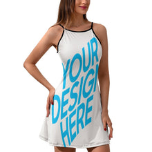 Charger l'image dans la galerie, Robe à bretelles sexy pour femme entièrement imprimée NZ021 personnalisé avec photo et texte (impression d'image unique)
