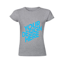 Charger l'image dans la galerie, T-shirt tee shirt original design en ligne femme à manches courtes personnalisé avec photo image logo texte motif