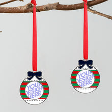 Charger l'image dans la galerie, Breloque Pendentif de Noël en Alliage personnalisé avec photo prénom texte