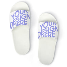 Charger l'image dans la galerie, Chaussons de bain en PVC / sandales de bain pour femme homme personnalisé avec prénom photo texte (impression d'image unique)