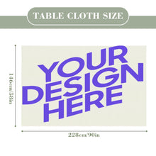 Charger l'image dans la galerie, Nappe en lin impression recto verso personnalisée avec texte motif photo
