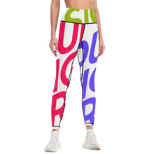 Charger l'image dans la galerie, Pantalon de yoga femme legging sport gym YJ033 personnalisé avec texte motif photo (conception multi-images)