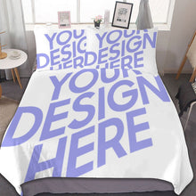 Charger l'image dans la galerie, Housse de couette ensemble trois pièces de literie personnalisée prénom et photo
