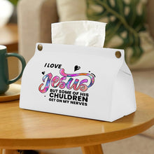 Charger l'image dans la galerie, Boite à mouchoir en cuir PU / porte mouchoir personnalisé avec photo texte motif logo