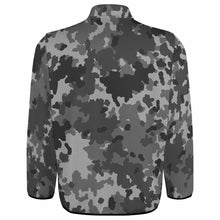 Charger l'image dans la galerie, Sweat à capuche ample d'hiver avec boutons col montant homme personnalisée avec photo texte motif logo (impression complète Une Image)