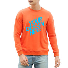 Charger l'image dans la galerie, Sweat ample à col rond et épaules tombantes pour les hommes A-071 Personnalisé