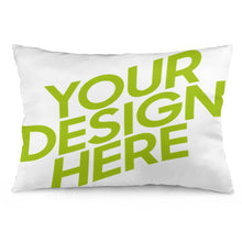 Charger l'image dans la galerie, Taies d'oreiller / Housses de coussin en polyester en forme de longue bande personnalisée avec photo prénom (impression recto-verso)
