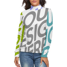 Charger l'image dans la galerie, Pull col roule femme MY01 Impression des multi-images personnalisé avec photo logo texte motif