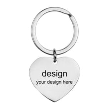 Charger l'image dans la galerie, Boucle clé en métal (5 formes au choix) porte-clés personnalisé avec texte prénom nombre