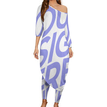 Charger l'image dans la galerie, Ensemble de chemise à épaules dénudées 2 pièces femme chic VTZ personnalisé avec photo logo texte motif