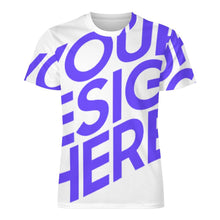 Charger l'image dans la galerie, T-shirt tee shirt homme imprimé allover OMDT01 personnalisé avec photo texte prénom (conception une image)