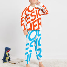Charger l'image dans la galerie, Pyjama chemise de nuit garçon enfant Jeune deux pièces JTZ personnalisé avec photo logo texte motif (impression d'image unique)