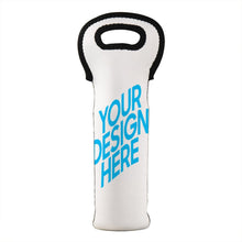 Charger l'image dans la galerie, Sac à vin blanc personnalisé pour une seule bouteille 17*37cm