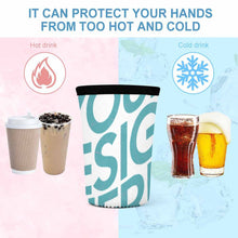 Charger l'image dans la galerie, Manchons Isolés 3 pièces pour Tasse à café Réutilisable Personnalisé avec Photo Logo Motif Texte