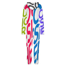 Charger l'image dans la galerie, Vêtements de détente une pièce zippés femme / homme personnalisée avec prénom motif texte (conception multi-images)