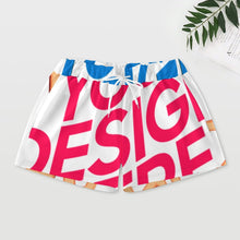 Charger l'image dans la galerie, Ensemble pyjama femme 2 pièces 203 t-shirt boutonné manches longues + short personnalisée avec prénom motif texte (conception multi-images)