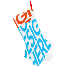 Charger l'image dans la galerie, Cadeau de décoration de Noël Chaussette de Noël personnalisé avec photo motif texte