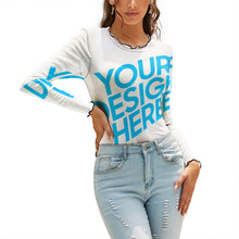 Charger l'image dans la galerie, Sous-pull gaze pour femme NZ140 personnalisé avec photo et texte (Image unique)