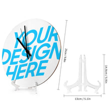 Charger l'image dans la galerie, Horloge murale sans échelle décorative personnalisée avec photo motif texte logo image