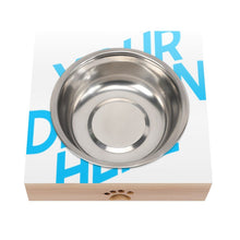Charger l'image dans la galerie, Bol de nourriture en Bambou en Acier Inoxydable pour Animaux domestiques Pet bol CW1506000 impression personnalisé avec logo photo motif texte