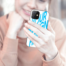 Charger l'image dans la galerie, Coque de protection de téléphone en verre trempé Apple Iphone série 12 impression personnalisé avec photo logo motif texte