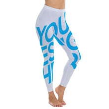 Charger l'image dans la galerie, Pantalon legging de yoga taille haute SY010 pour femme personnalisé avec photo image ou texte