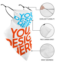 Charger l'image dans la galerie, Masque / Bandana à boucle d'oreille personnalisé avec photo logo motif texte