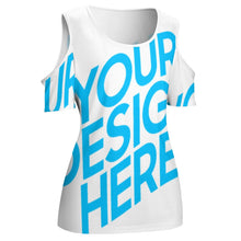 Charger l'image dans la galerie, Tee shirt à manches courtes et épaules dénudées femme grande taille ACT personnalisé avec photo motif logo texte (impression d'image unique)
